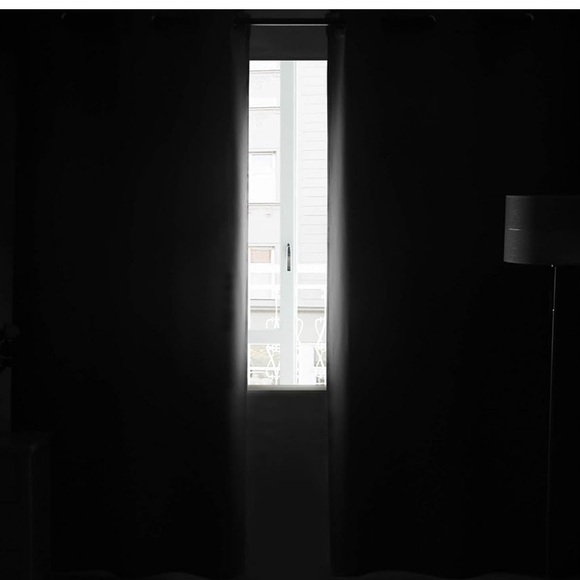 Blackout Grey Curtains 52"W x 45"L (Pack of 2) - Picture 4 of 6